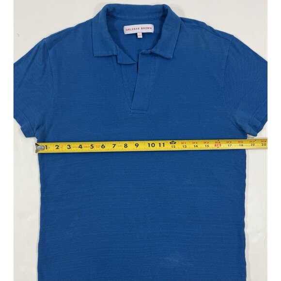 Orlebar Brown Mens Polo Shirt Size Small Blue Short Sleeve Portugal Casual - Picture 10 of 11